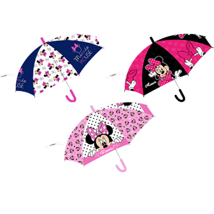 Picture of 0900 Minnie PINK WITH WHITE AND PINK HANDLE Plastic Umbrella